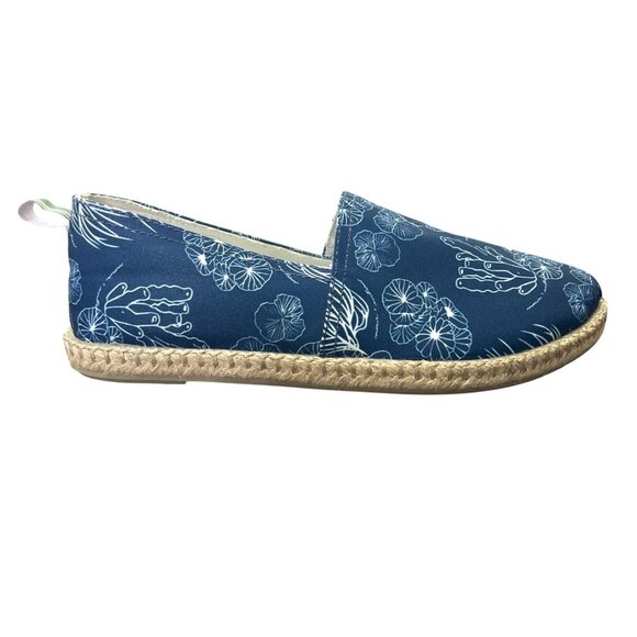 Vionic Laguna Espadrille Slip-On Shoes Blue Ocean Canvas Womens Size 8 - Picture 1 of 9